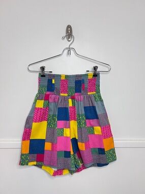 Lucy & Yak Quinn Patchwork Organic Cotton Alexa Shorts
